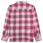 Motif Plaid Shirt - Pink
