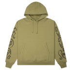 Motif Print Hoodie - Moss