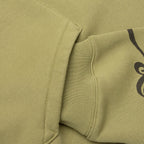 Motif Print Hoodie - Moss