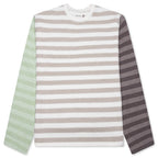 Multi Stripe Crewneck - Bone