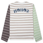 Multi Stripe Crewneck - Bone