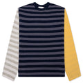 Multi Stripe Crewneck - Navy
