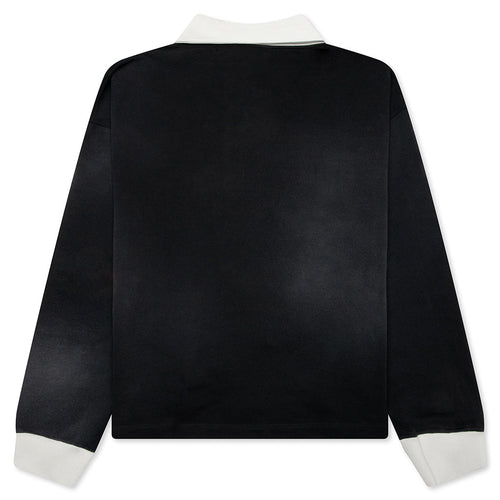 "N" L/S Polo - Black