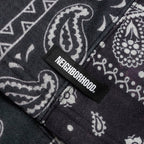 Bandana Chopped Hooded Sweatshirt - Black