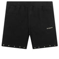 Star Print Board Shorts - Black