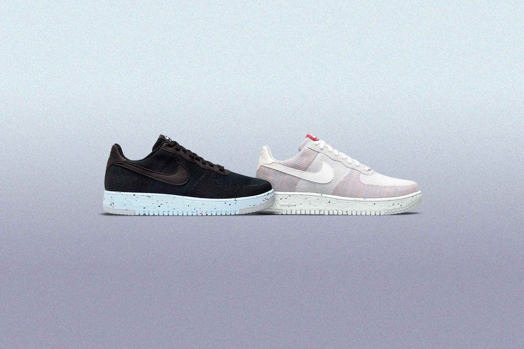 Air Force 1 Crater Flyknit - Black/Chambray Blue