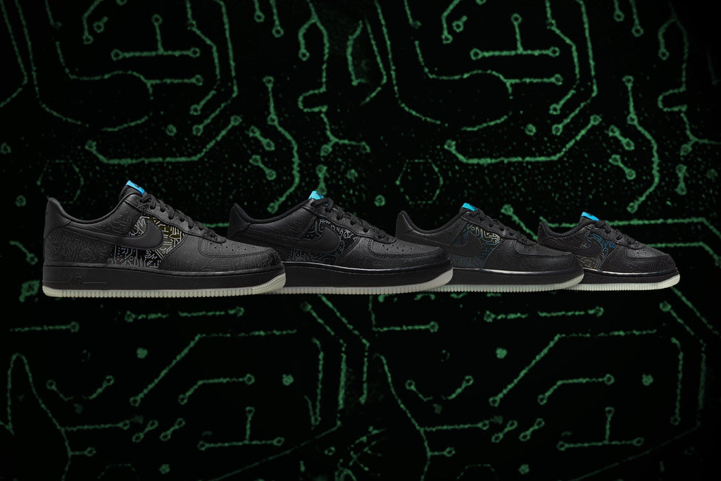 Air Force 1 (PS) - Black/Light Blue Fury