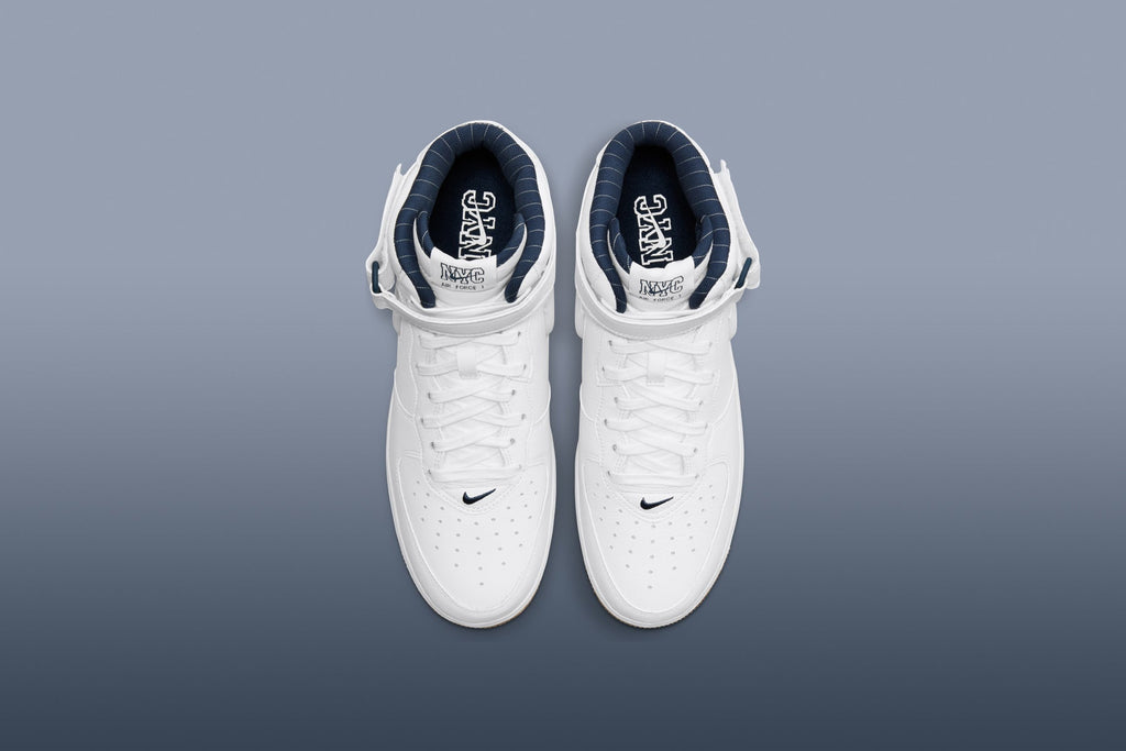 Air Force 1 Mid Jewel 'NYC'- White/Midnight Navy