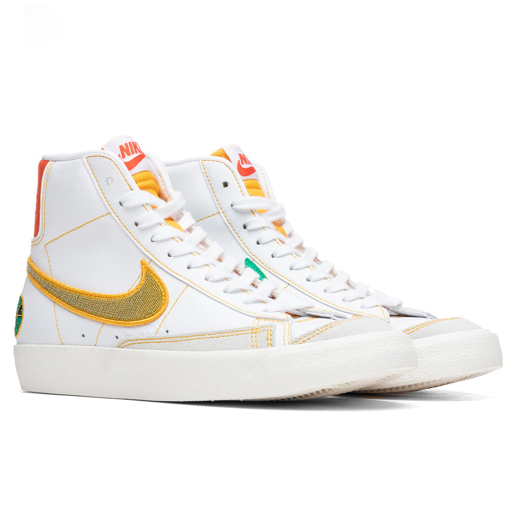 Blazer Mid '77 (GS) - White/University Gold