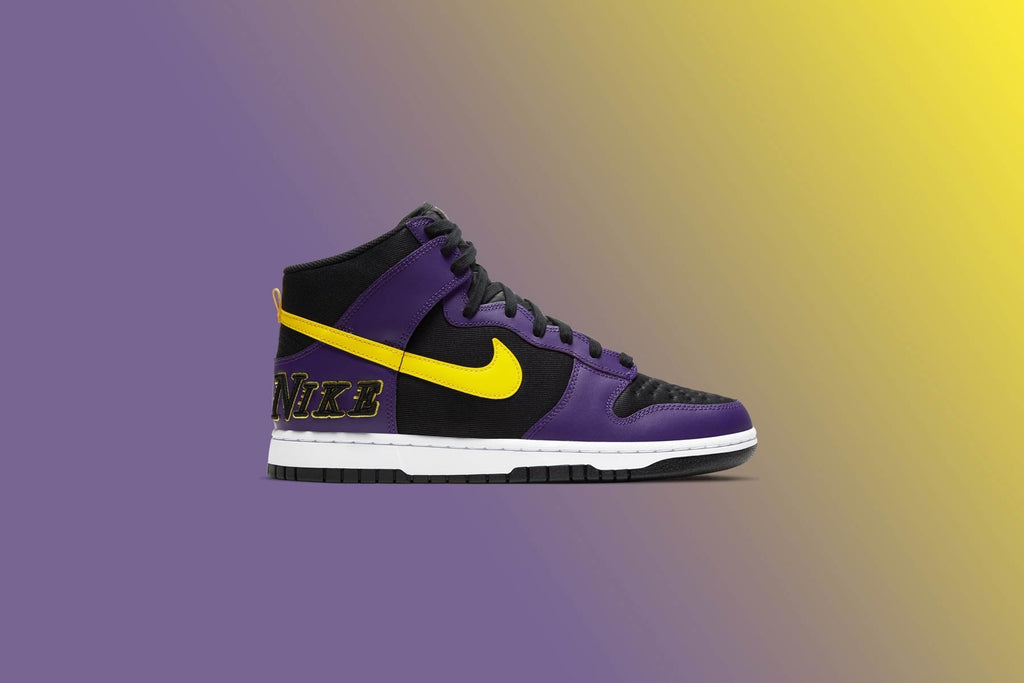 Dunk Hi Premium EMB - Black/Opti Yellow/Court Purple
