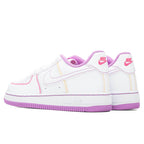 Force 1 (PS) - White/Fuchsia Glow
