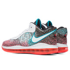 Lebron 8 V2 Low QS 'Miami Nights'- White/Solar Red
