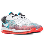 Lebron 8 V2 Low QS 'Miami Nights'- White/Solar Red