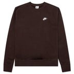 Sportswear Club Fleece Crew - Brown Basalt/White