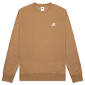 Sportswear Club Fleece Crew - Dark Driftwood/White
