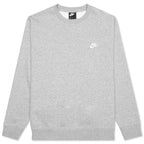 Sportswear Club Fleece Crew - Dark Grey Heather/White
