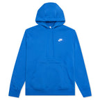 Sportswear Club Fleece Pullover Hoodie - Signal Blue/White