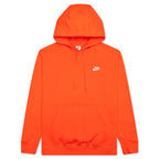 Sportswear Club Fleece Pullover Hoodie - Team Orange/Team Orange/White