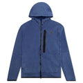 Sportswear Tech Fleece Washed Full-Zip Hoodie - Deep Royal Blue/Black