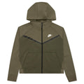 Sportswear Women's Tech Fleece Windrunner Full-Zip Hoodie - Medium Olive/Cargo Khaki/White