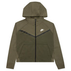 Sportswear Women's Tech Fleece Windrunner Full-Zip Hoodie - Medium Olive/Cargo Khaki/White