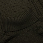 Nike Life Cable Knit Turtleneck Sweater - Cargo Khaki