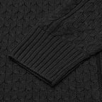 Nike Life Cable Knit Turtleneck Sweater - Black