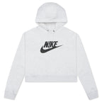 Sportswear Women's Essential Cropped Hoodie - Birch Heather/Black