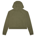 Sportswear Women's Essential Cropped Hoodie - Medium Olive/White