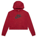 Sportswear Women's Essential Cropped Hoodie - Pomegranate/Black
