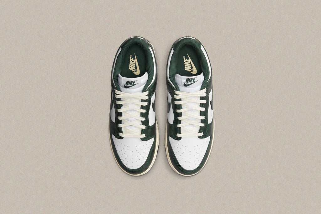 Women's Dunk Low `Vintage Green` - White/Pro Green/Coconut Milk