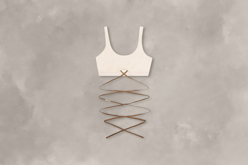 Nike x Jacquemus Women's Bra - Pearl White/Sail/Dark Driftwood