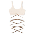 Nike x Jacquemus Women's Bra - Pearl White/Sail/Dark Driftwood