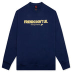 Nike x Stranger Things Fleece Crew - Midnight Navy/Soft Yellow