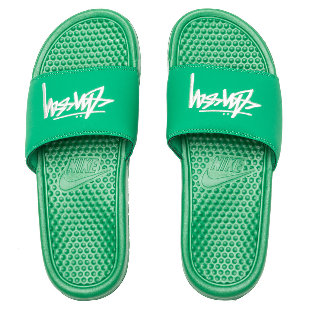 Nike x Stussy Benassi - Pine Green/Sail