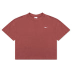 NikeLab Women's Fleece T-Shirt - Cedar/White