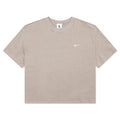NikeLab Women's Fleece T-Shirt - Malt/White