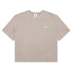 NikeLab Women's Fleece T-Shirt - Malt/White