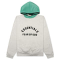 Nylon Fleece Hoodie - Light Heather Grey