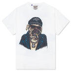Oct Biker Dog Tee - Light Archival White