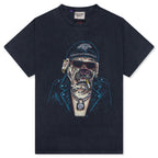 Oct Biker Dog Tee - Vintage Black