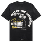 Out Of The Shadows T-Shirt - Stained Black