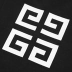 Oversized Fit Reverse Logo T-shirt - Black