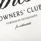 Owners Club Script T-Shirt - Flat White