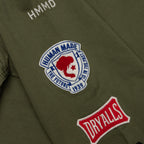 Patched Military Shirt - Olive Drab