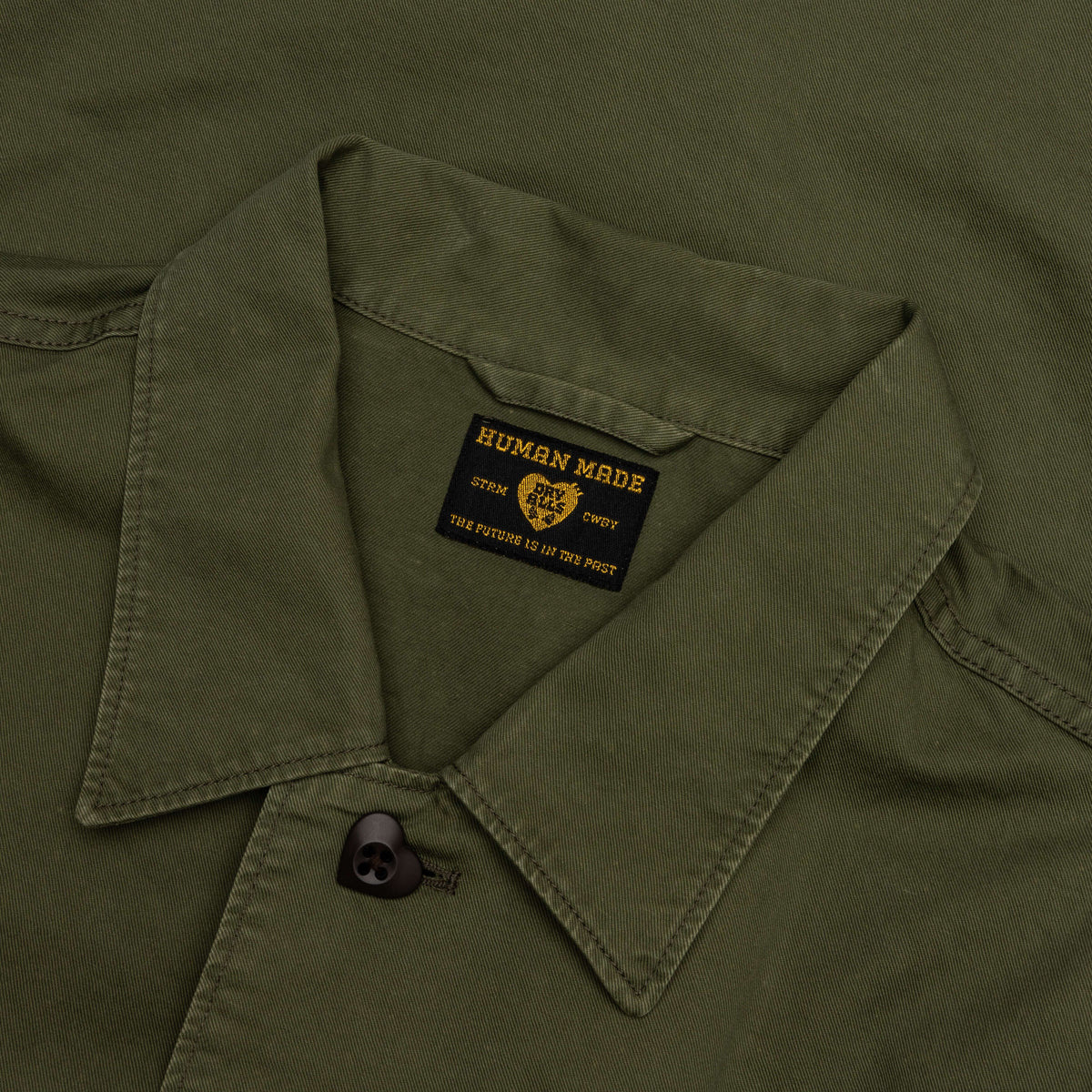 Patched Military Shirt - Olive Drab