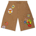 Fruit Patch Canvas Shorts -  Washed Tan