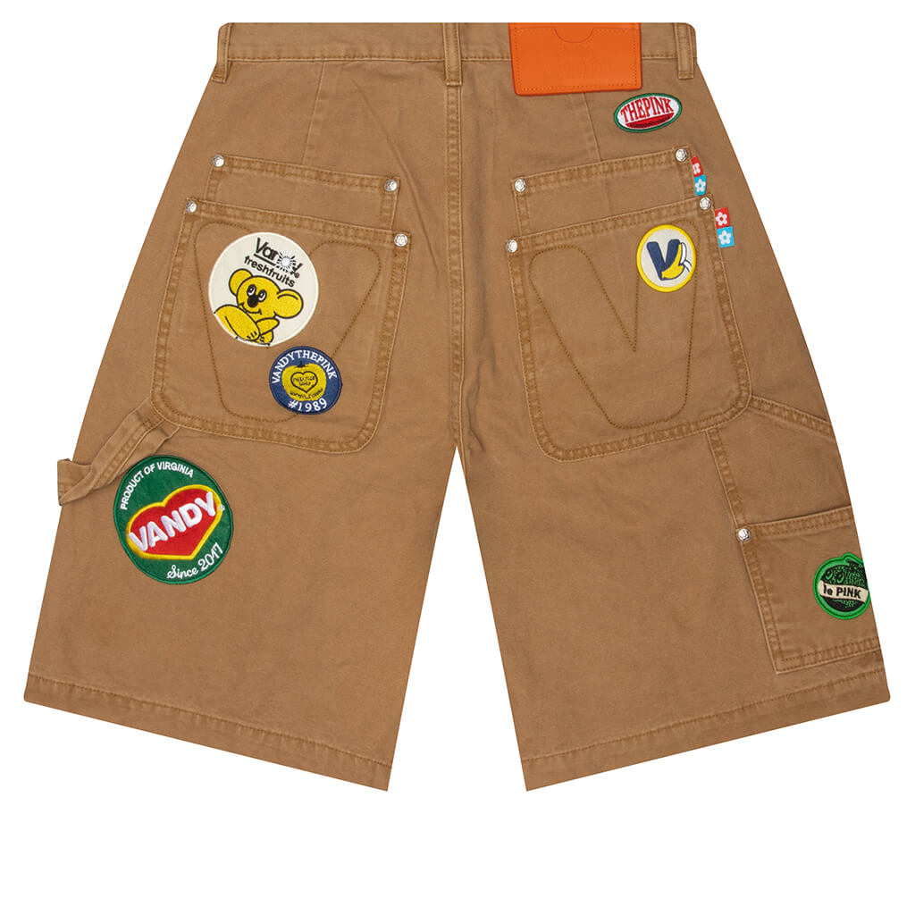 Fruit Patch Canvas Shorts -  Washed Tan
