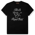 Pearl Patchwork S/S T-Shirt - Black