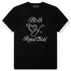 Pearl Patchwork S/S T-Shirt - Black